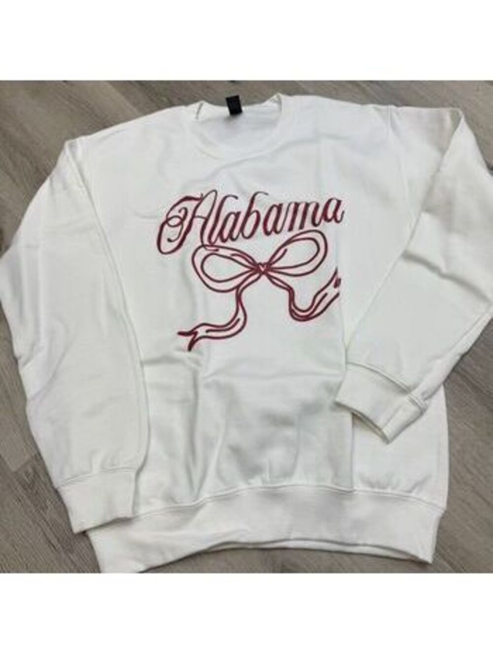 Alabama Bow sweatshirt in white Game Day: L / White / White Text